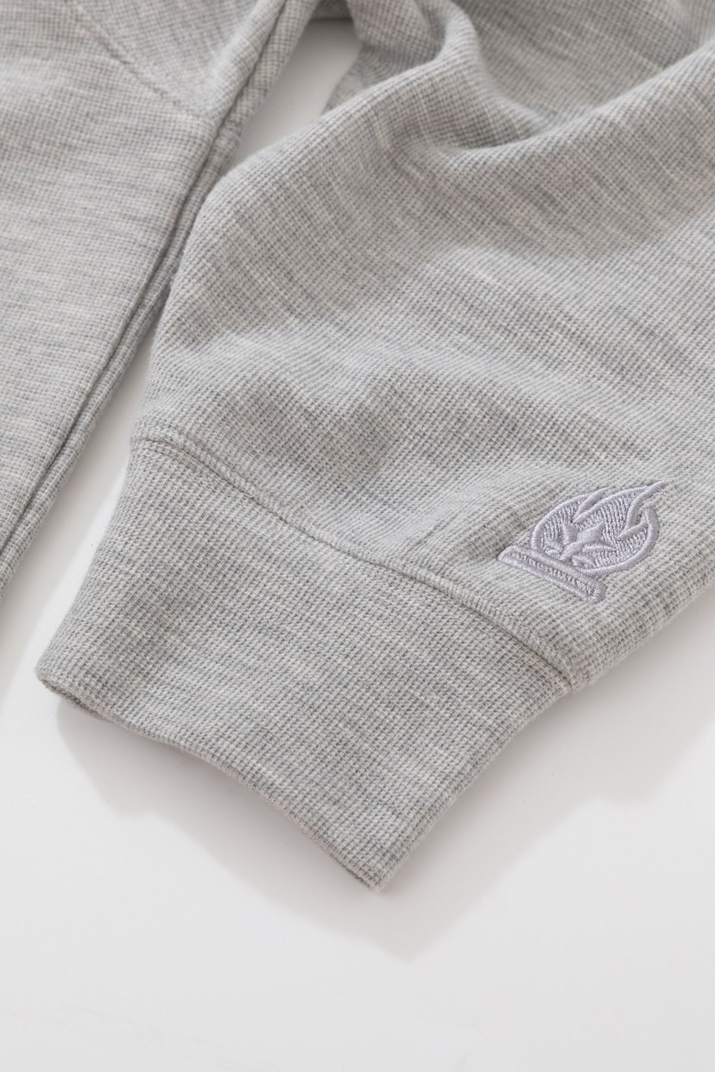 BURNIN*97'Series Worn Slogan Waffle Henley Collar Long Sleeve T-shirt - PSYLOS 1, BURNIN*97'Series Worn Slogan Waffle Henley Collar Long Sleeve T-shirt, T-shirt, Burnin, PSYLOS 1